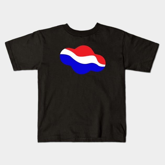 waves flags Kids T-Shirt by joeymono